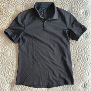 Lululemon Athletica Gray Polo Shirt Minimalist Style